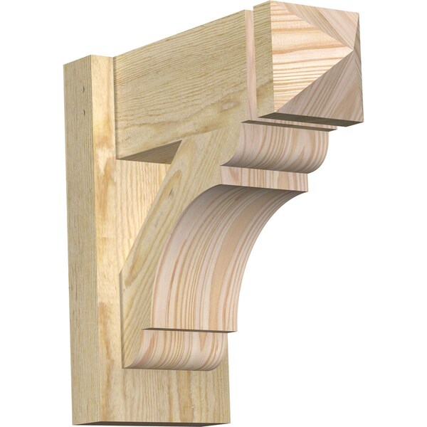 Ekena Millwork Olympic Arts & Crafts Rough Sawn Outlooker, Douglas Fir, 6"W x 14"D x 14"H OUT06X14X14OLY03RDF - main